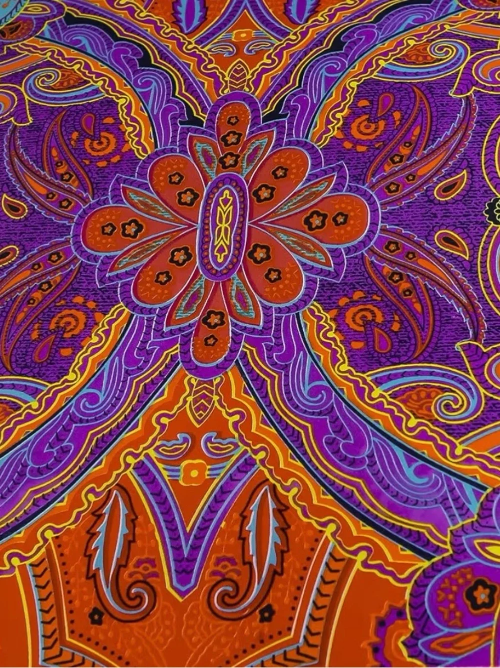 Vibrant Multicolor Bohemian Duvet Cover Set -Pink, Orange, Blue, Green
